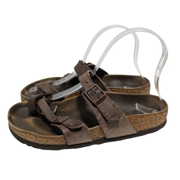 Birkenstock Mayari Womens Mocha Brown Birko-Flor Toe Loop Sandals Womens Size 5 - Picture 3 of 8